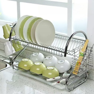 Estante de Almacenamiento para Tazones de Acero Inoxidable Tipo S, Escurridor de Metal para Cubiertos, Estante de <span class=keywords><strong>Cocina</strong></span> - Product Image 5