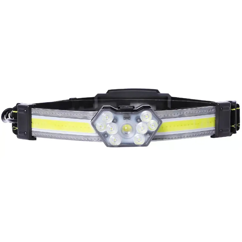 2022 new waterproof 270 Wide Beam Flashlight Bright Headlight Rechargeable LED COB Head Lamp For Running Camping