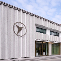 Panneau de façade en aluminium perforé moderne, revêtement à motif 3D pour les bâtiments de bureaux et les centres commerciaux