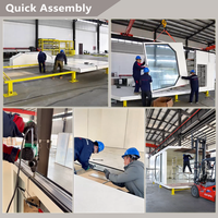 Kits de maisons préfabriquées modulaires de style capsule, faciles à installer, avec panneaux isolants standard pour projets d'hébergement