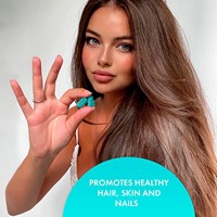 Bonbons gommeux véganes à la biotine 10000 mcg pour la croissance des cheveux, de la peau et des ongles, 3-en-1, pour adultes, soutien immunitaire