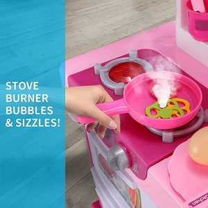 Set di 53 Pezzi Giocattoli da Cucina Accessori per Cucina Gioco di Ruolo Piccolo Cuoco Set con Cibo Finto per Bambini Giocattoli Montessori - Product Image 2