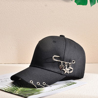 BSBH diseño de moda logotipo personalizado gorras de béisbol decoración anillo de Metal gorra camionero personalizado Unisex único Rock Iron papá sombreros personalizados