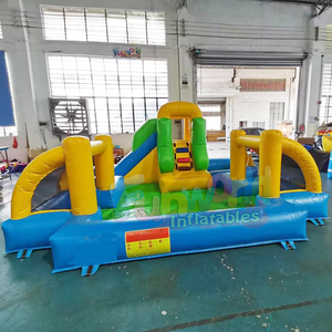 Toboggan aquatique gonflable pour enfants, château gonflable avec toboggan et piscine à jets d'eau pour jardin - Product Image 6