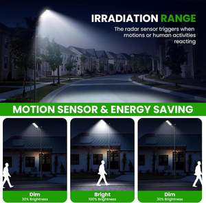 Lámpara Solar LED para Calle, Impermeable IP65, ABS, 50W-300W, Todo en Uno, con Sensor de Movimiento y Radar, y Control Remoto, Venta al Por Mayor - Product Image 2
