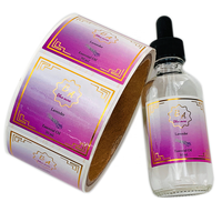 Étiquettes adhésives personnalisées, rouleau autocollant pour produits cosmétiques professionnels, pot blanc, pièces