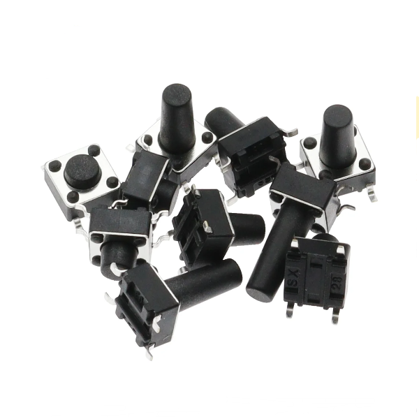 SMD 4pin Tactile Pushbutton Keypad Micro Switch 6*6*4.3/4.5/5/5.5/6/6/6.5/7/7.5/8/8.5/9/10/11/12/13/14/15MM