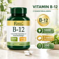 Produsen Suplemen Nutraceutical Shecome Vitamin B12 Mendukung Metabolisme Energi 1000 Mcg 200 Tablet Vitamin B12