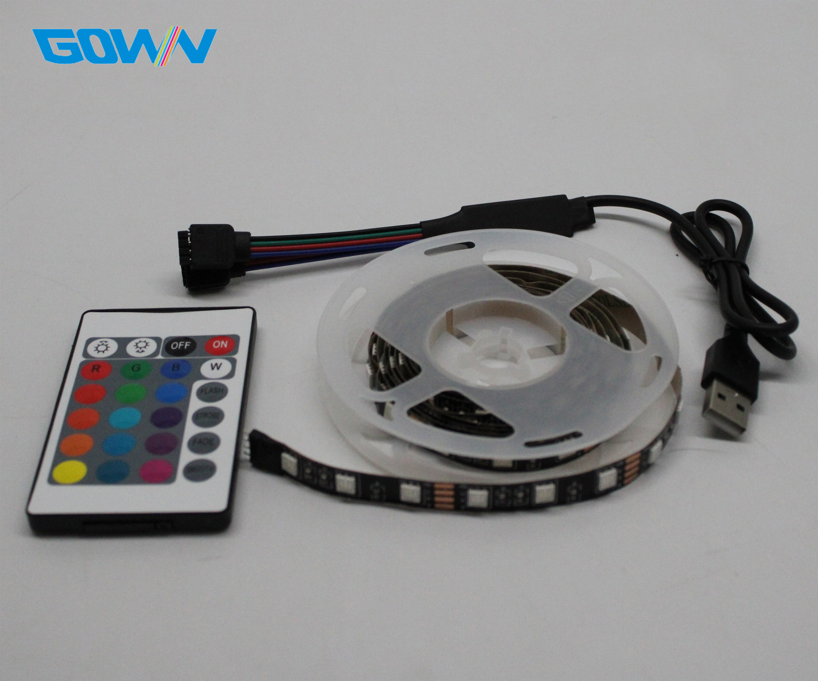USB 5V RGB Smart LED Strip Light 60 LEDs/m Flexible 5050 SMD Remote Control for Bedroom TV IP65 App Control