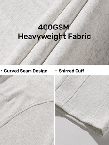 400GSM Heavyweight Curved Seam Wide Leg Casual Pants <b>Men</b> <b>Loose</b> <b>Fit</b> Drape Streetwear <b>Joggers</b> Versatile Lounge Wear - Product Image 3