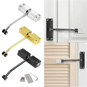 EIMELI Door Closer Light Duty Aluminum Alloy Door Closers Household Mute Adjustable Automatically Surface Mounted Auto Closing Door Fire Door Closer - Walmart Supplies