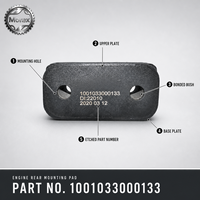 Support de montage arrière pour moteur Sinotruk HOWO Tonly TL875H TL885, référence 1001033000133, pièces détachées automobiles en gros, Chine