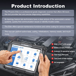 Herramienta de Diagnóstico Automotriz Topdon con Pantalla de 10.1 Pulgadas, Compatible con Programación Basada en la Nube, Prueba de Batería Canfd, Más de 34 Funciones Especiales, HKSP650 - Product Image 3