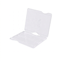 Laboratory Reusable Plastic Storage Microscope Slides Transparent 2 Position Slide Mailer