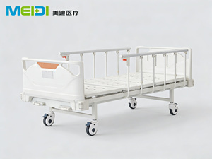 Cama de Hospital de Doble Manivela para Clínica y Residencia de Ancianos, Barandilla en Forma de L, Patas Personalizables - Product Image 4