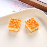 Nouveaux accessoires en résine comestibles de haute qualité pour la simulation de mini gâteaux, biscuits, maisons en chocolat, ornements DIY