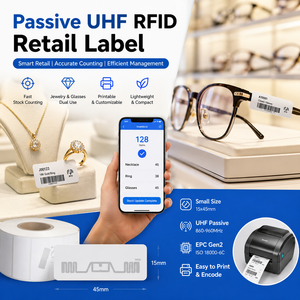 ป้าย RFID UHF แบบพาสซีฟสำหรับเครื่องประดับ แว่นตา อุปกรณ์เสริม สำหรับการนับสต็อกและการจัดการร้านค้าอัจฉริยะ - Product Image 1