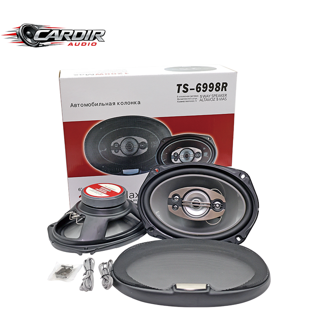 Ready to Ship 6x9 Inch 5 Way Coaxial Car Speakers Factory Wholesale 1200W 12V Full Range Vehicle Audio Speakers CR-6998R