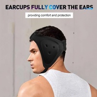 Casque de protection pour la lutte avec fermeture Velcro améliorée, sangle extensible et réglable, protection des oreilles pour l'entraînement au grappling