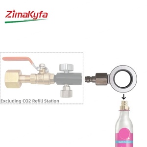 อะแดปเตอร์เติมก๊าซคาร์บอนไดออกไซด์ Duo Terra Art สำหรับกระบอก CO2 สีเงิน ใช้เติมโซดา ใช้แทนก๊าซ OEM ได้ ผลิตจากโลหะ - Product Image 5