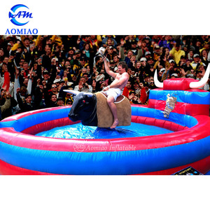 Party Rentals Taureau mécanique Vente en gros Bull Ride Gonflable <span class=keywords><strong>Rodeo</strong></span> Bull Challenge Game Manufacturers - Product Image 1