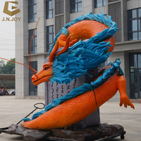 SGAD173 Modèle de dragon animatronique fait à la main robotique de dragon chinois de haute qualité pour parc à thème