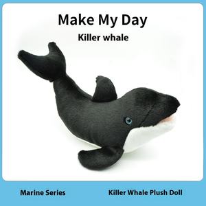 Peluche de Delfín Negro de una Pieza, Juguete de Peluche Inspirado en Tiburones y Ballenas con Relleno de PP, Accesorio para Niños - Product Image 4