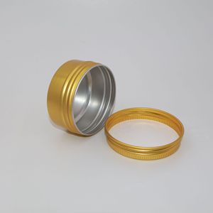 50g 골든 알루미늄 용기 50ml 화장품 페이셜 케어 크림 병, 화장품 립밤 크림용 스크류 캡 포함 - Product Image 1