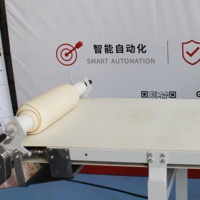 Laminoir à pâte automatique haute capacité avec système de pliage et d'enrobage de farine intégré