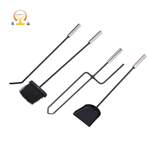 Juego de Herramientas de Limpieza para Chimenea de Leña, de Acero Inoxidable de Alta Calidad, Modernas, para Interiores/Exteriores - Product Image 1