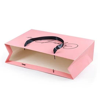 Sacs cadeaux en papier artisanal personnalisés avec logo, poignée en ruban, matériaux recyclés écologiques de luxe, emballage pour café de boutique