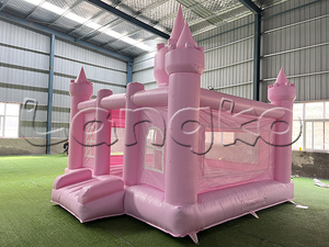 Nuevos castillos populares inflables comercial <span class=keywords><strong>Castillo</strong></span> de salto hinchable Casa de gorila Rosa inflable para niñas - Product Image 3