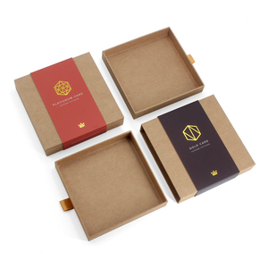Cajas de cartón kraft con logotipo personalizado, fundas para tarjetas de regalo y bandejas - Product Image 3