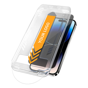 กระจกนิรภัยสำหรับ <span class=keywords><strong>iPhone</strong></span> 15/15 Plus/ 15 pro/ 15 PRO MAX เพื่อความเป็นส่วนตัวอุปกรณ์ป้องกันหน้า<span class=keywords><strong>จอ</strong></span>กันคนแอบมองกันรอย2.5D 9H + กระจกติดตั้งง่าย - Product Image 3