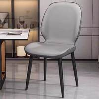 Chaise de salle à manger contemporaine rembourrée, forme minimaliste pour projets de mobilier d'intérieur en gros