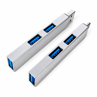 Adaptador Multipuerto Divisor de Concentrador USB 3 en 1, Expansor de Puertos USB, 1 USB 3.0 y 2 USB 2.0 para Laptop, PC, MacBook, Mac Pro, Mac Mini