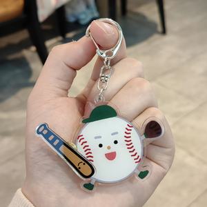 Porte-clés Souvenirs pour Amateurs de Sport, Sangle de Téléphone Faite à la Main, Breloques de Sac, Porte-clés Mignon en Acrylique Dessin Animé Baseball pour Cadeaux d'Anniversaire Garçon - Product Image 4