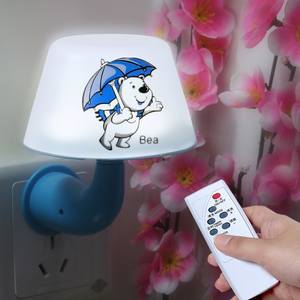 Luce <span class=keywords><strong>Notturna</strong></span> LED con Telecomando <span class=keywords><strong>Lampada</strong></span> da Comodino per Camera dei <span class=keywords><strong>Bambini</strong></span> Luce <span class=keywords><strong>Notturna</strong></span> per Allattamento <span class=keywords><strong>Lampada</strong></span> da Parete a Spina Vendita all'Ingrosso - Product Image 5