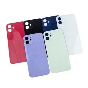 Coque arrière en verre de remplacement pour iPhone 12, panneau de boîtier de batterie, pièces de rechange en stock, vente en gros - Product Image 1