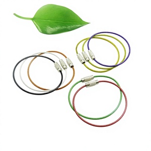 Llavero de cuerda de alambre de acero inoxidable colorido YIWANG llavero de Cable de Metal - Product Image 2