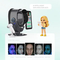 Analyseur de peau 3D AI, miroir magique, scanner de peau, machine d'analyse du visage, équipement de détection cutanée, équipement de beauté pour salon et clinique