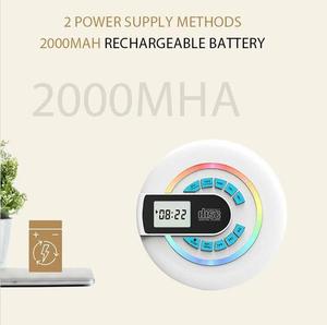 Portable CD Player BT Personal Walkman CD Player with FM Radio HiFi Sound Anti-Skip <b>USB</b> Playback LED Light - Product Image 4