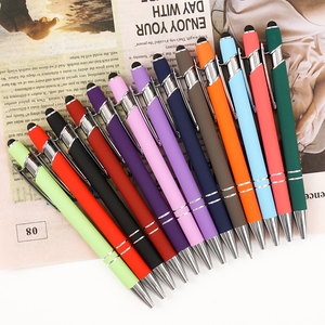 Promotional Gifts Soft Rubber Touch Luxury Ball <b>Pen</b> Custom Logo Business Office Metal Stylus <b>Ballpoint</b> <b>Pens</b> - Product Image 3