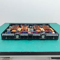 Amplificateur de puissance numérique de classe D 1U 4 canaux 1300W, alimentation universelle 90V-280V, adapté pour les KTV, les scènes de fête en plein air.