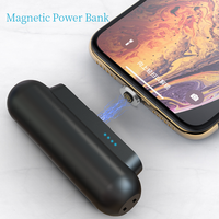Batterie Externe Portable Personnalisable avec Recharge Magnétique sans Fil Compatible iPhone Android – Interface d'Entrée Micro USB Universelle
