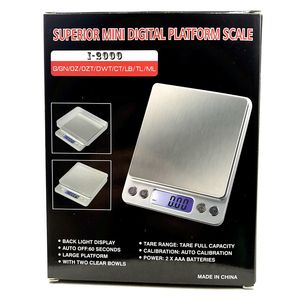 مقياس مجوهرات ذهبي محمول من الفولاذ المقاوم للصدأ i2000 ، موازين مطبخ صغيرة لطهي الطعام بصينية مزدوجة - Product Image 5