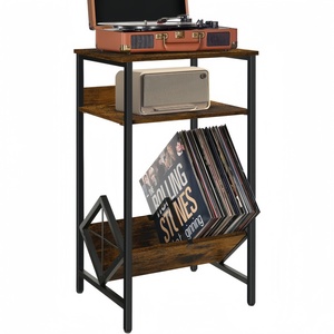 Suporte para Discos de Vinil, Mesa para Toca-discos, Armazenamento de Vinil para até 65 Álbuns, Mesa para Toca-discos, Prateleira para Discos - Product Image 1