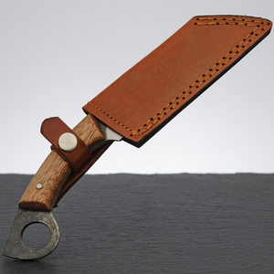 Anillo Vikingo Hecho a Mano, Cuchillo Seax Nórdico Coleccionable, Hoja de Cuchillo Seax de Acero con Alto Contenido de Carbono, Mango de Cuero, Grado Industrial - Product Image 5