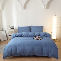 Ensemble de housse de couette 100% coton 400 Tc de haute qualité personnalisé de qualité hôtelière Fournisseurs de produits bleus