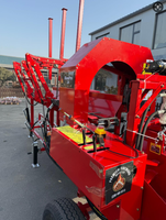 Fendeuse de bois hydraulique à alimentation par chaîne 35T 40T pour machines forestières, processeur de bois de chauffage avec certificat CE